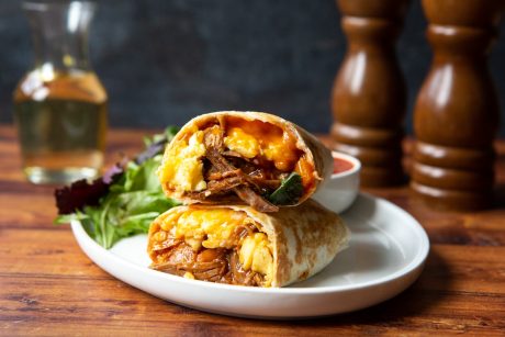 Pulled Pork Breakfast Burrito