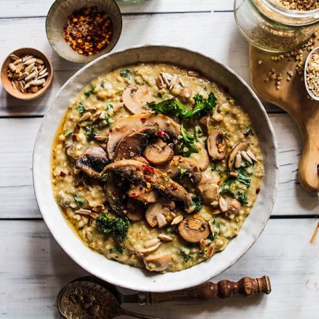 Savoury Porridge with Mushrooms & Thyme