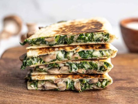 Mushroom & Spinach Quesadillas