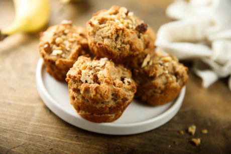Vegan Breakfast Muffins with Banana & Seeds