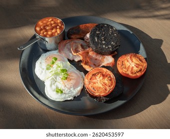 Baked Beans & Mushrooms on Toast