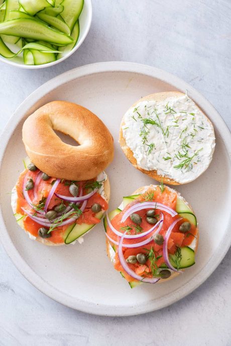Smoked Salmon & Cream Cheese Bagel